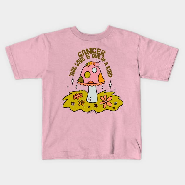 Cancer Caterpillar Kids T-Shirt by Doodle by Meg